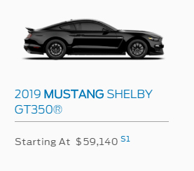 2018 Ford Mustang Shelby GT350