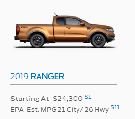 2019 Ford Ranger