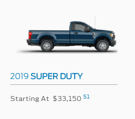 2018 Ford Super Duty Pick Up Truck F-250 F-350 F450