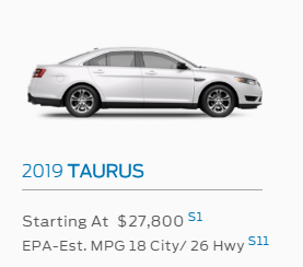 2018 Ford Taurus